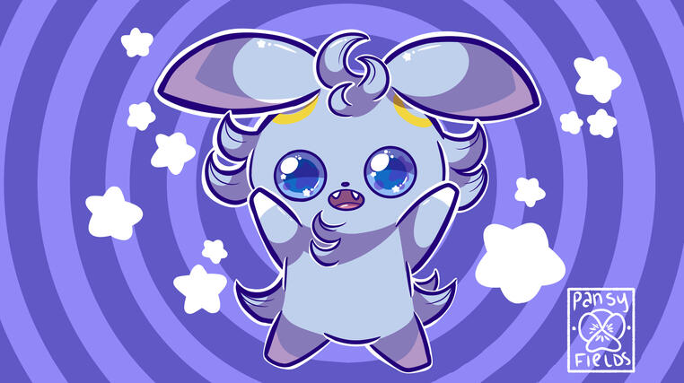 Espurr Pokemon commission example