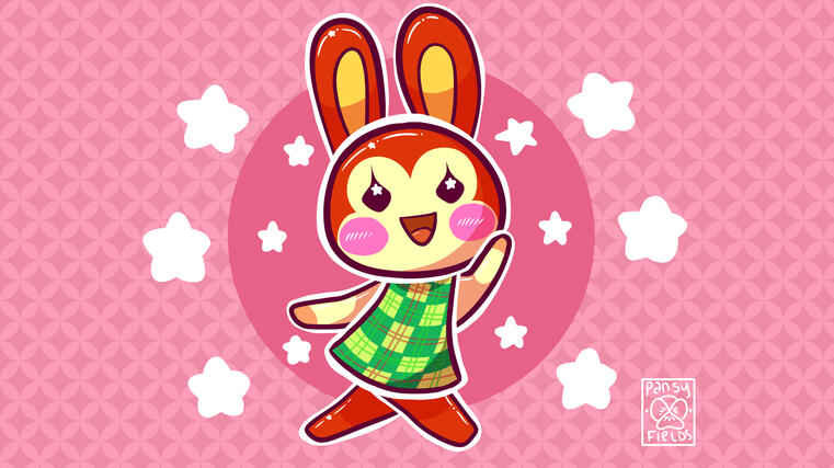 Bunnie from Animal Crossing: New Horizons commission example
