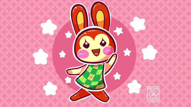 Bunnie from Animal Crossing: New Horizons commission example